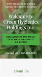Mobile Screenshot of greenhygienicsholdings.com